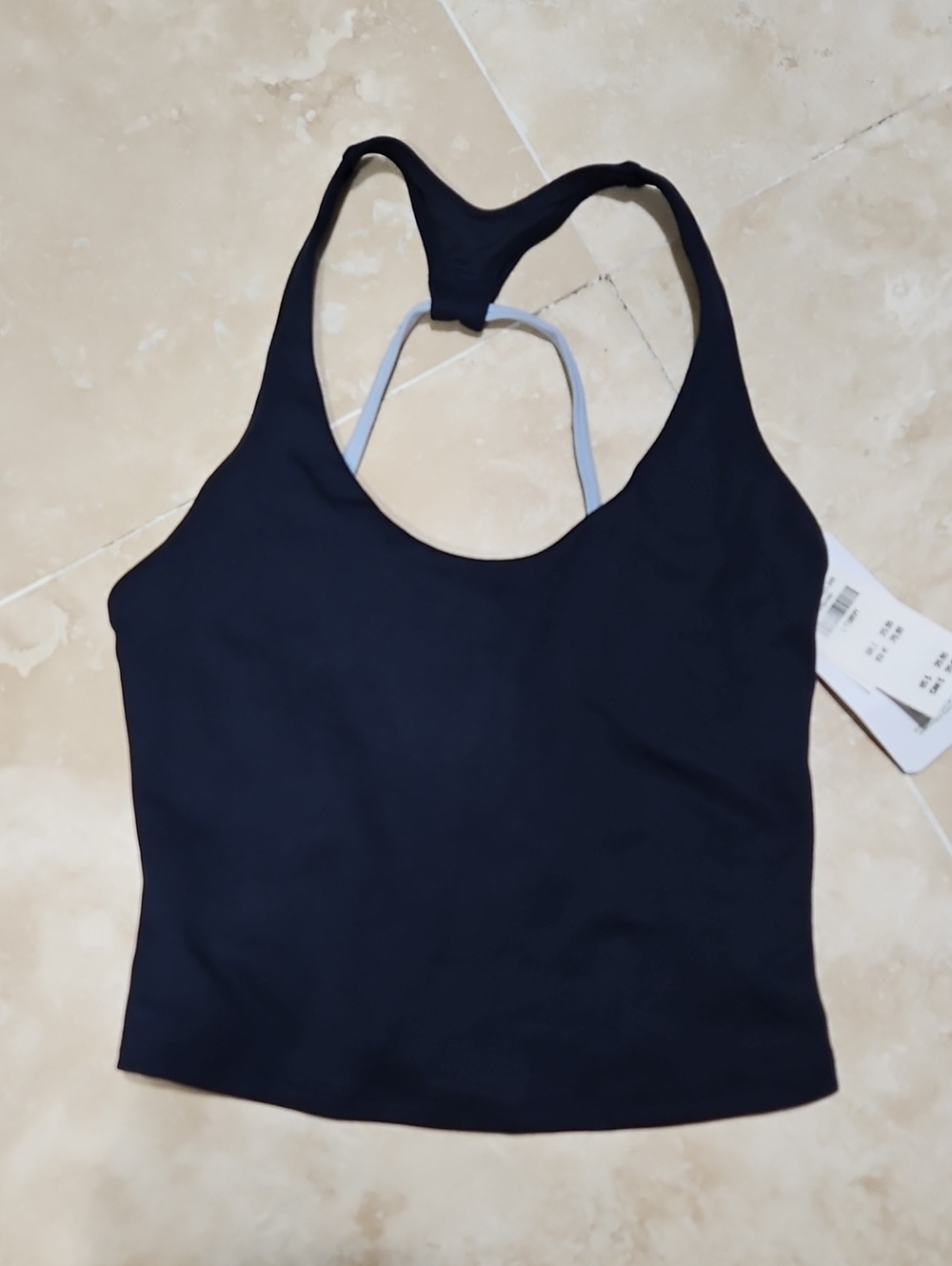 NWT Hollister Gilly Hicks S Navy Racerback Crop Tank Top - Women
